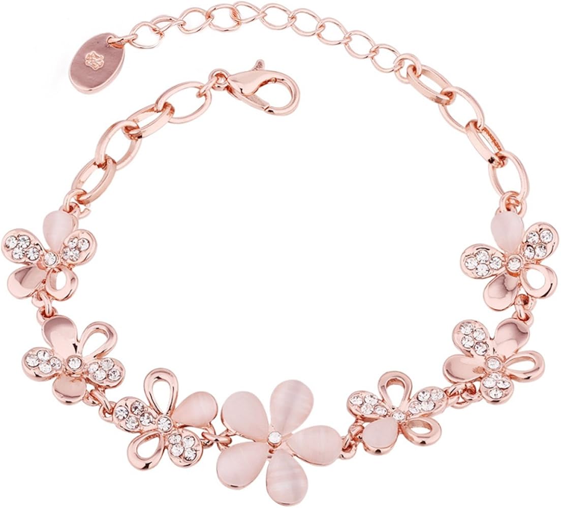 Amazon | [Merdia] サクラブレスレットレディース フラワー 桜の花