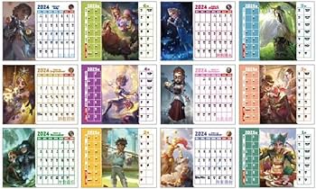 Amazon.co.jp: ZYNE 第五人格 カレンダー 2024 2025 年 卓上カレンダー