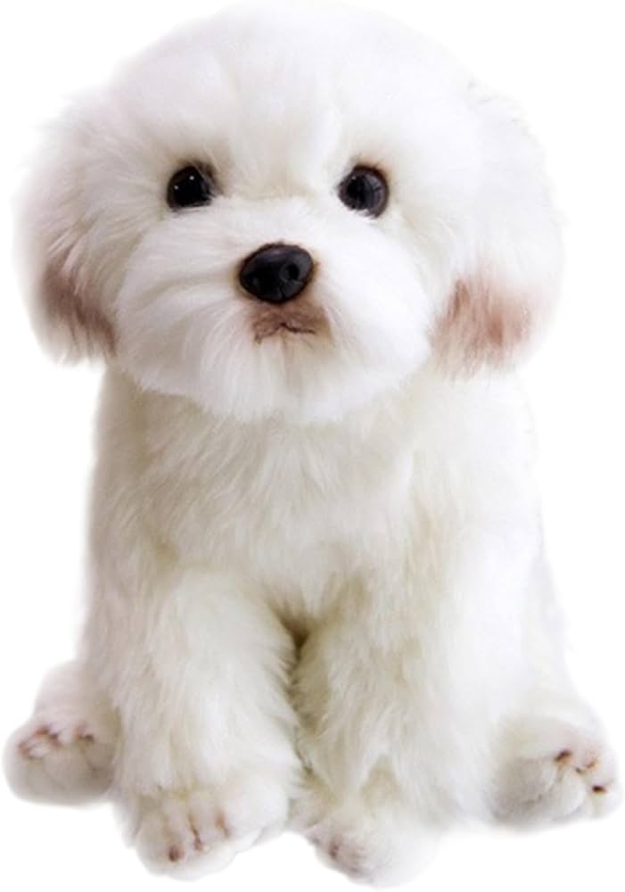 Amazon.co.jp: マルチーズ ぬいぐるみ 9.5インチ リアルな犬