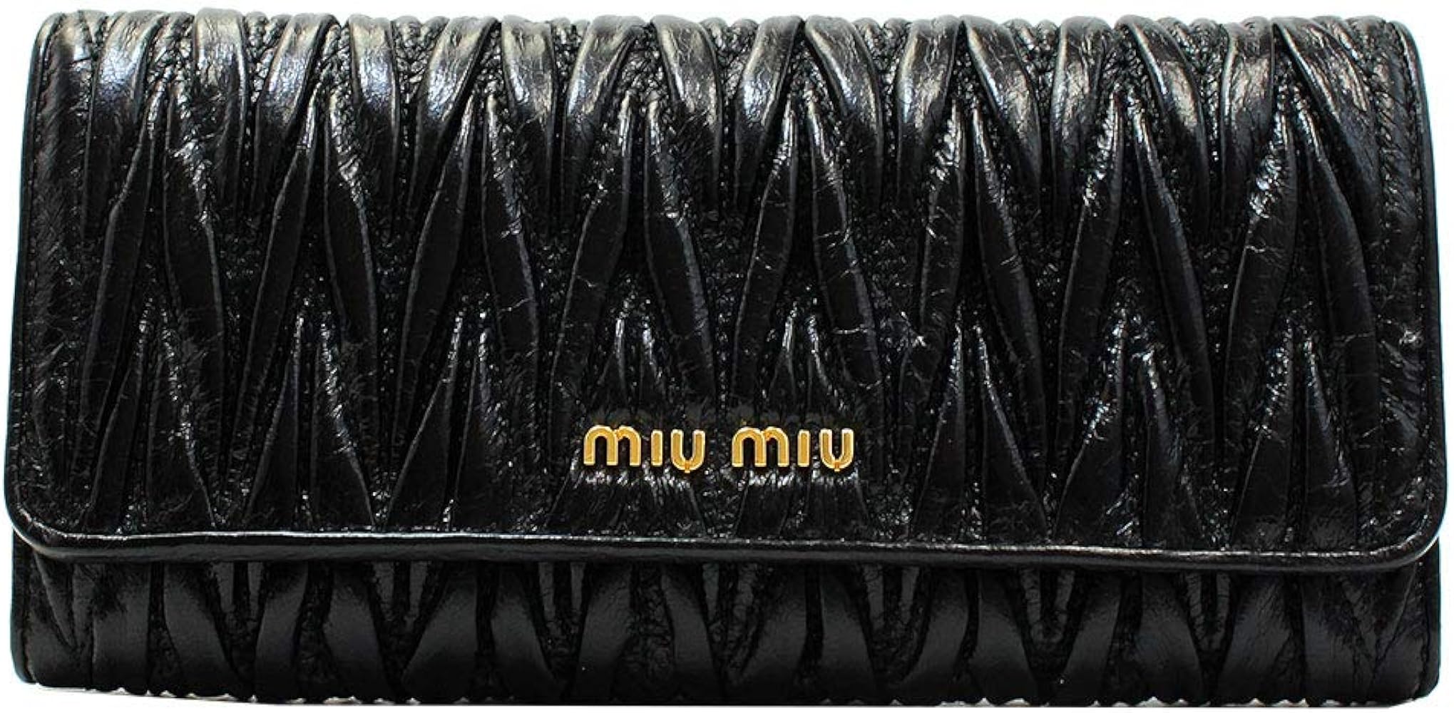 Amazon | [ミュウミュウ]miumiu 長財布 5M1109 MATELASSE' LUX NERO
