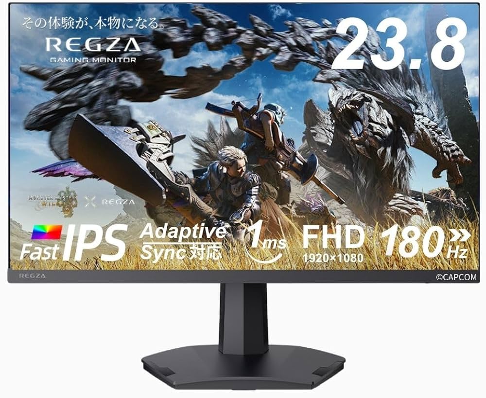 Amazon.co.jp: REGZA ゲーミングモニター 23.8インチ FHD 180Hz