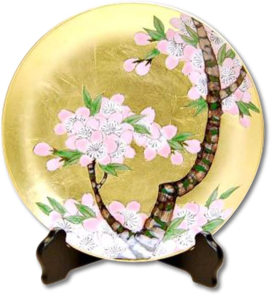 有田焼 静山作 桜皿 金装飾 33cm 有田焼 静山作 桜皿 金装飾 33cm 2025