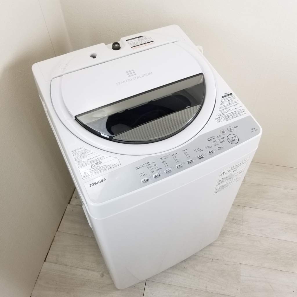 Amazon.co.jp: 東芝 全自動洗濯機 6kg グランホワイト AW-6G6 W : Home