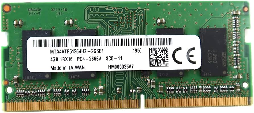 Micron MTA4ATF51264HZ-2G6E1 PC4-2666 4GB DDR4 SODIMM Memory at