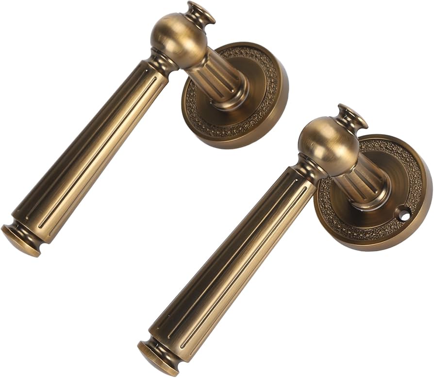 Amazon.co.jp: アンティーク真鍮ドアノブ ブロンズドアノブ ドア