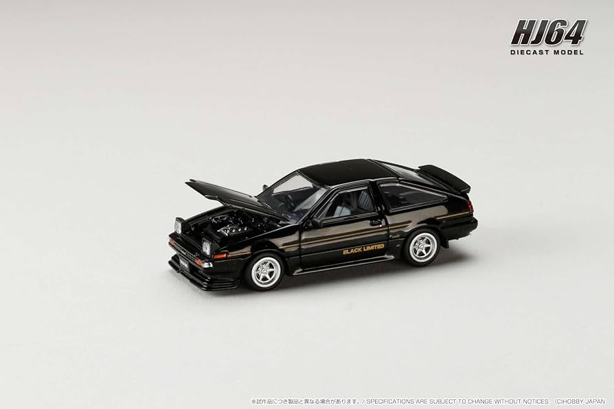 Amazon | HJ64 1/64 トヨタ スプリンター トレノ GT APEX (AE86) BLACK