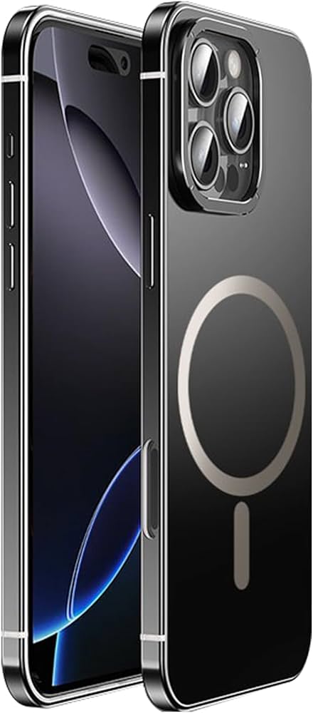 Amazon.co.jp: iPhone 16 Pro Max/16 Pro用ケース、チタンスチール
