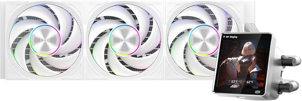 Amazon | PCCOOLER CPS DT360 ARGB ディスプレイ AIO CPU 水冷クーラー