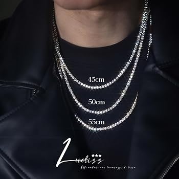 Amazon | [Lucliss] テニスチェーン テニスチェーンネックレス