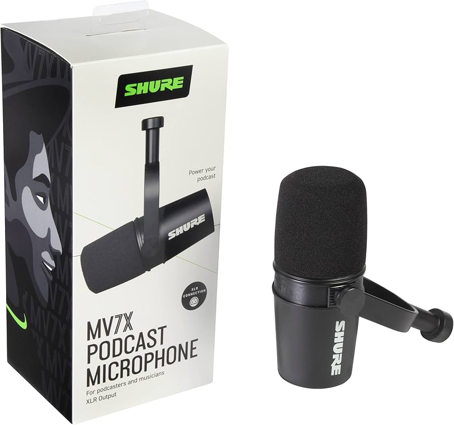Amazon.com: Shure MV7X XLR Dynamic Microphone – Voice-Isolating