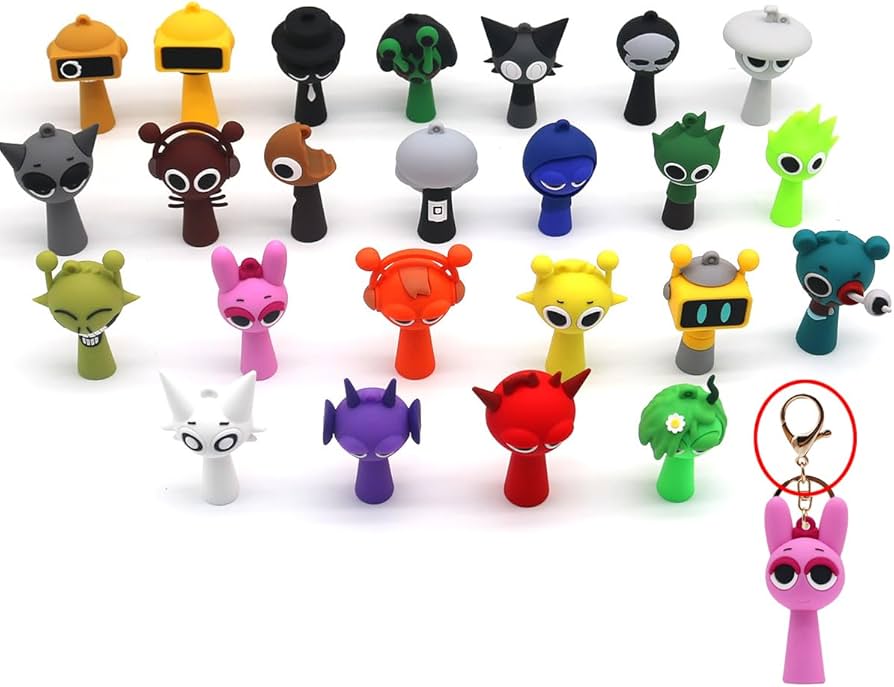 Amazon.co.jp: スプランキー キーホルダー ミニフィギュア シリコン製