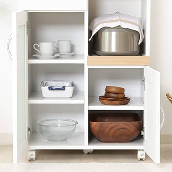 Amazon｜不二貿易 キッチン収納 食器棚 幅60×奥行39.5×高さ89cm