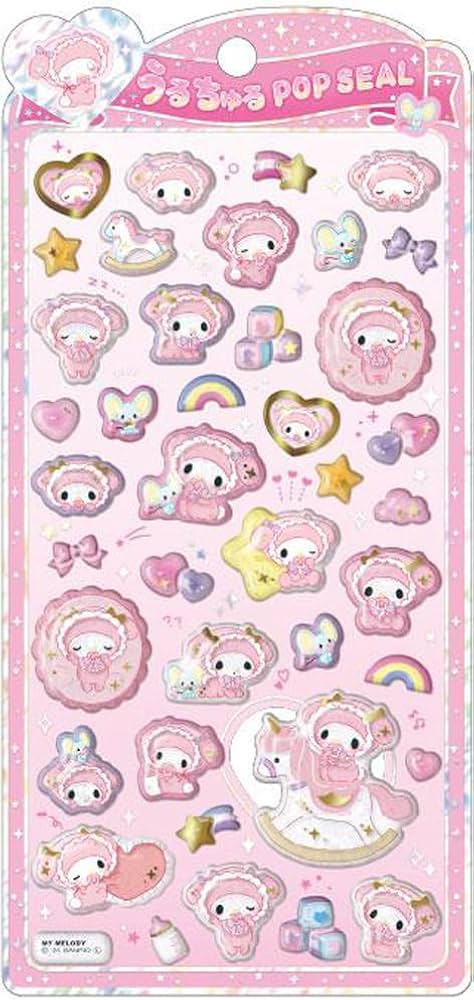 Amazon | クラックス CRUX うるちゅる ポップシール マイメロディ