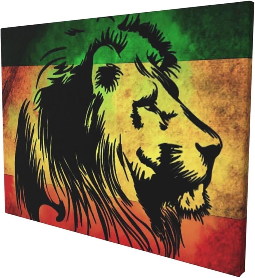 Amazon.co.jp: アートパネル ポスター 絵画 ジャマイカ レゲエ風の旗