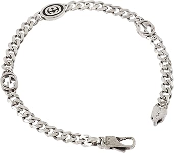 Amazon | グッチ インターロッキングG チェーン シルバー ブレスレット