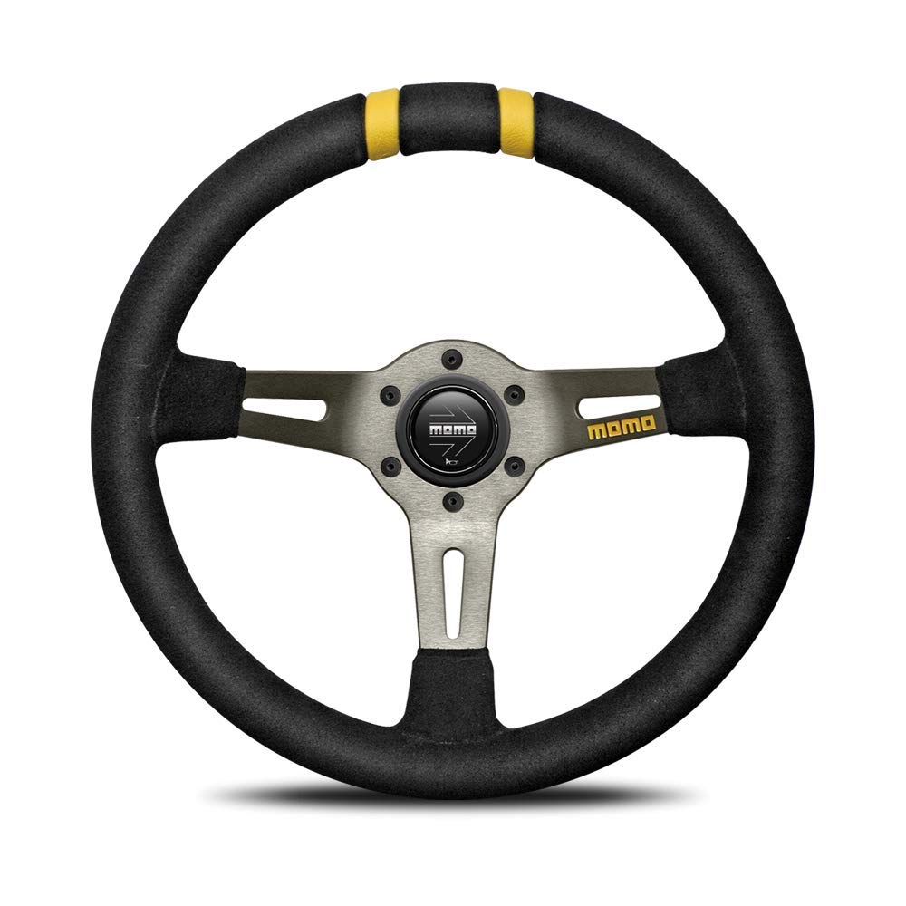 Amazon | MOMO(モモ) ステアリング ドリフト 33パイ BK/スエード D-20