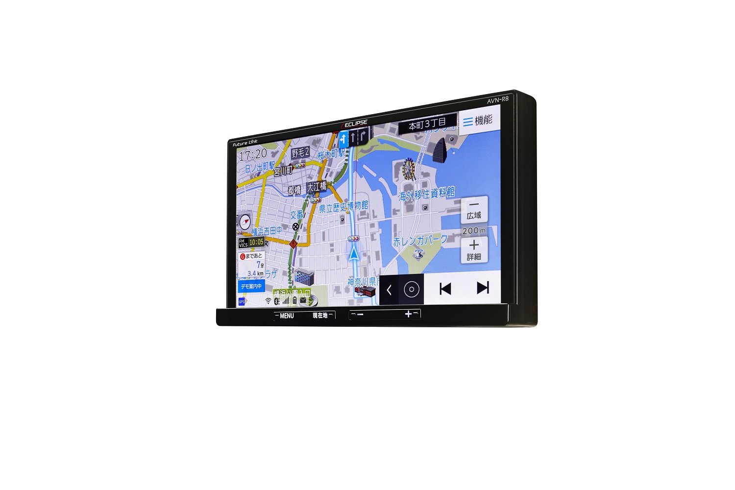 Amazon | デンソーテン カーナビ ECLIPSE Rシリーズ AVN-R8 7型 地図