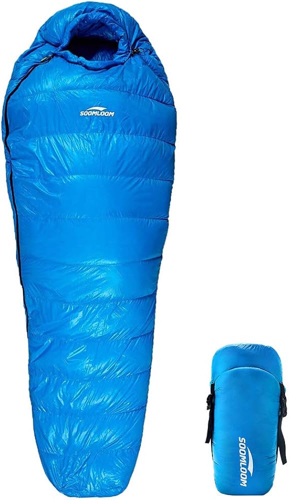 Amazon.co.jp: Soomloom マミー型 高級ダウン650FP寝袋 登山 シュラフ