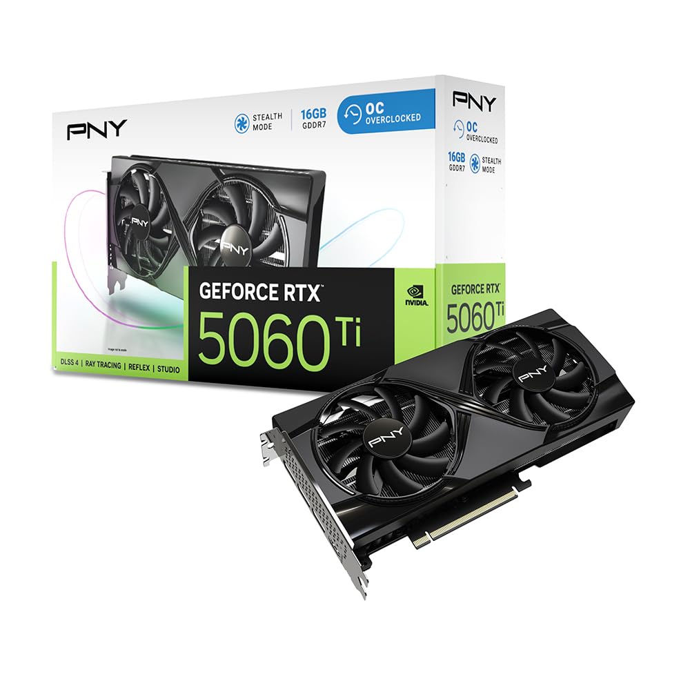 Amazon | PNY GeFORCE RTX 5060 Ti 16GB Overclocked Dualfan
