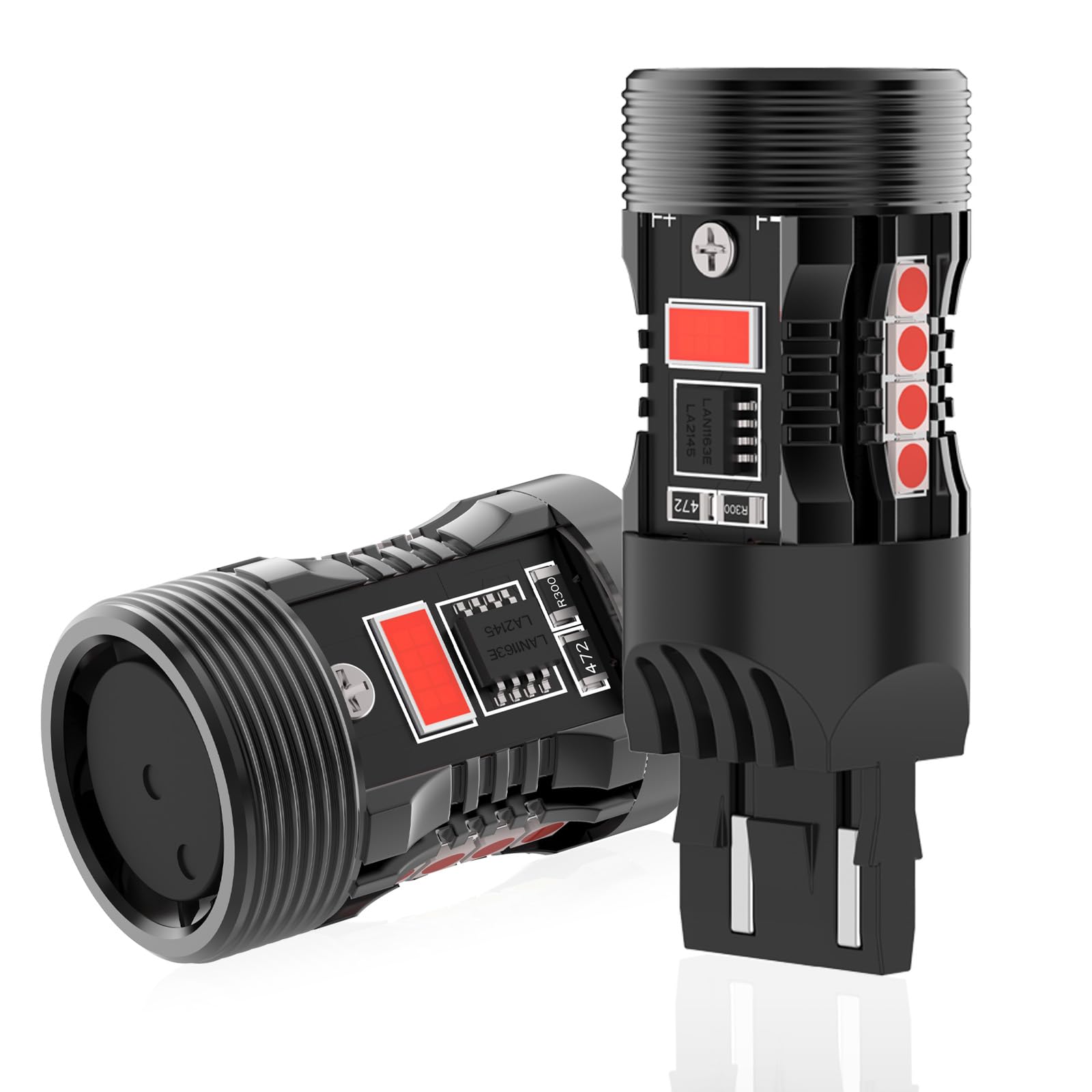 Amazon | 12V車用 T20ダブル球 LED レッド 爆光 テールライト/ブレーキ