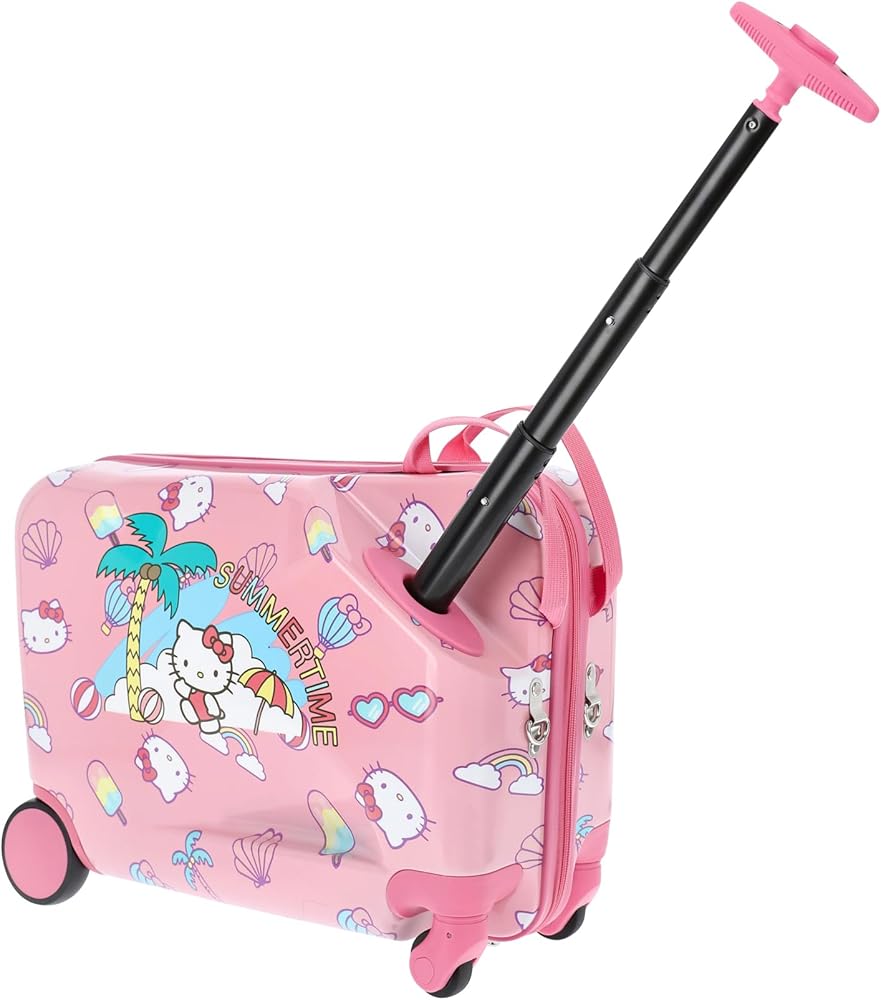 Amazon.com | FUL Hello Kitty 19 Inch Carry On Luggage, Kids Ride