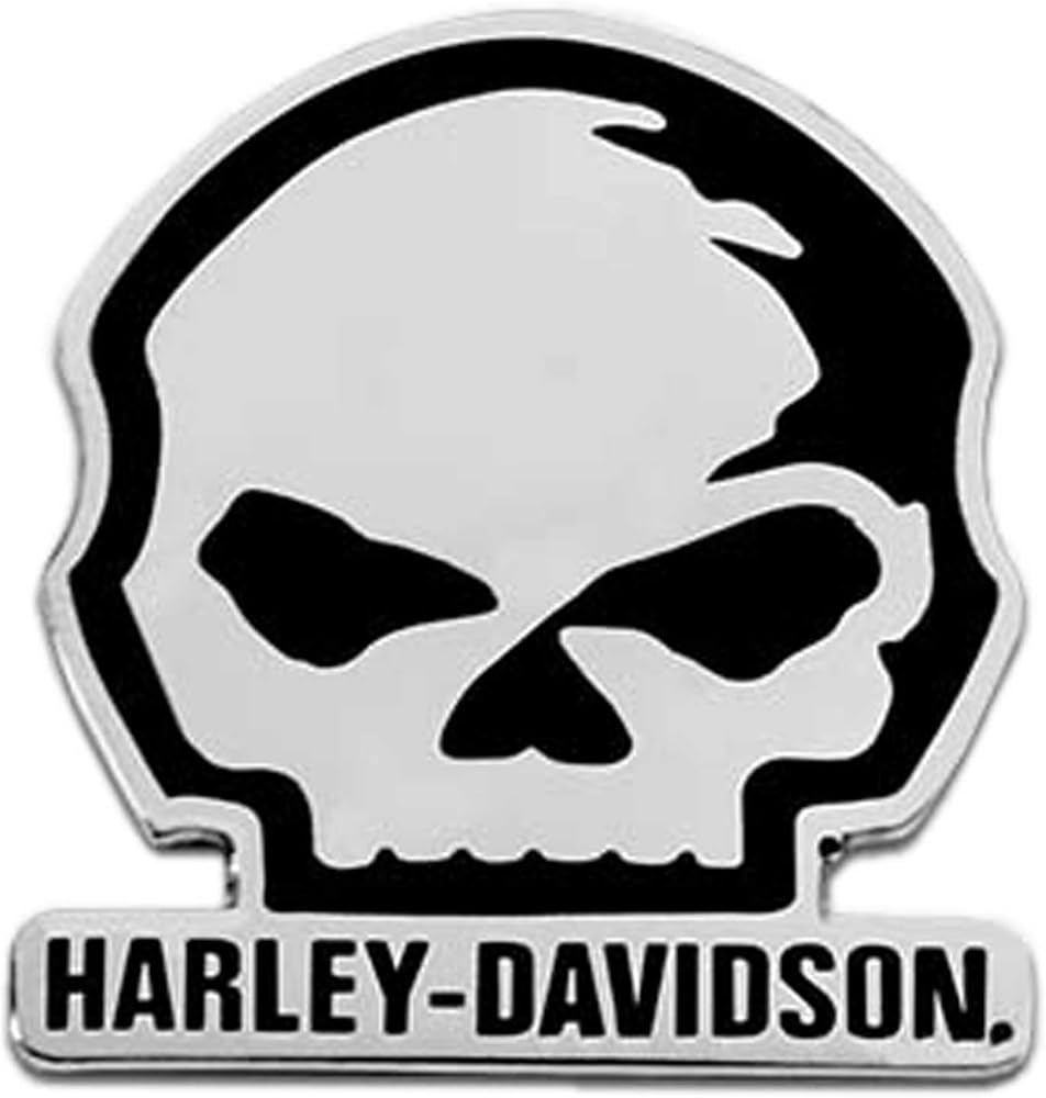 Amazon.com: Harley-Davidson 1.5 inch. Willie G Skull Logo Metal