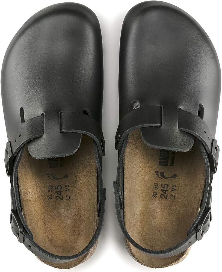 Amazon | Birkenstock Tokyo/Clogs Leather - スーパーソール ブラック