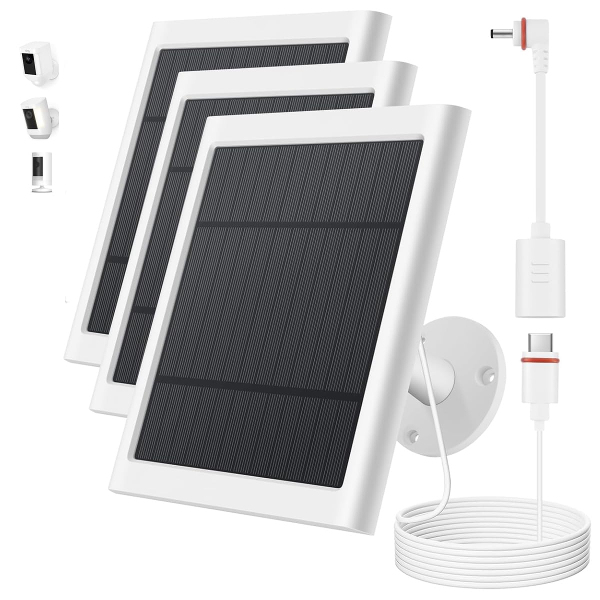 Amazon.com : Solar Panel for Ring Camera, 3 Pack 4W Solar Charger