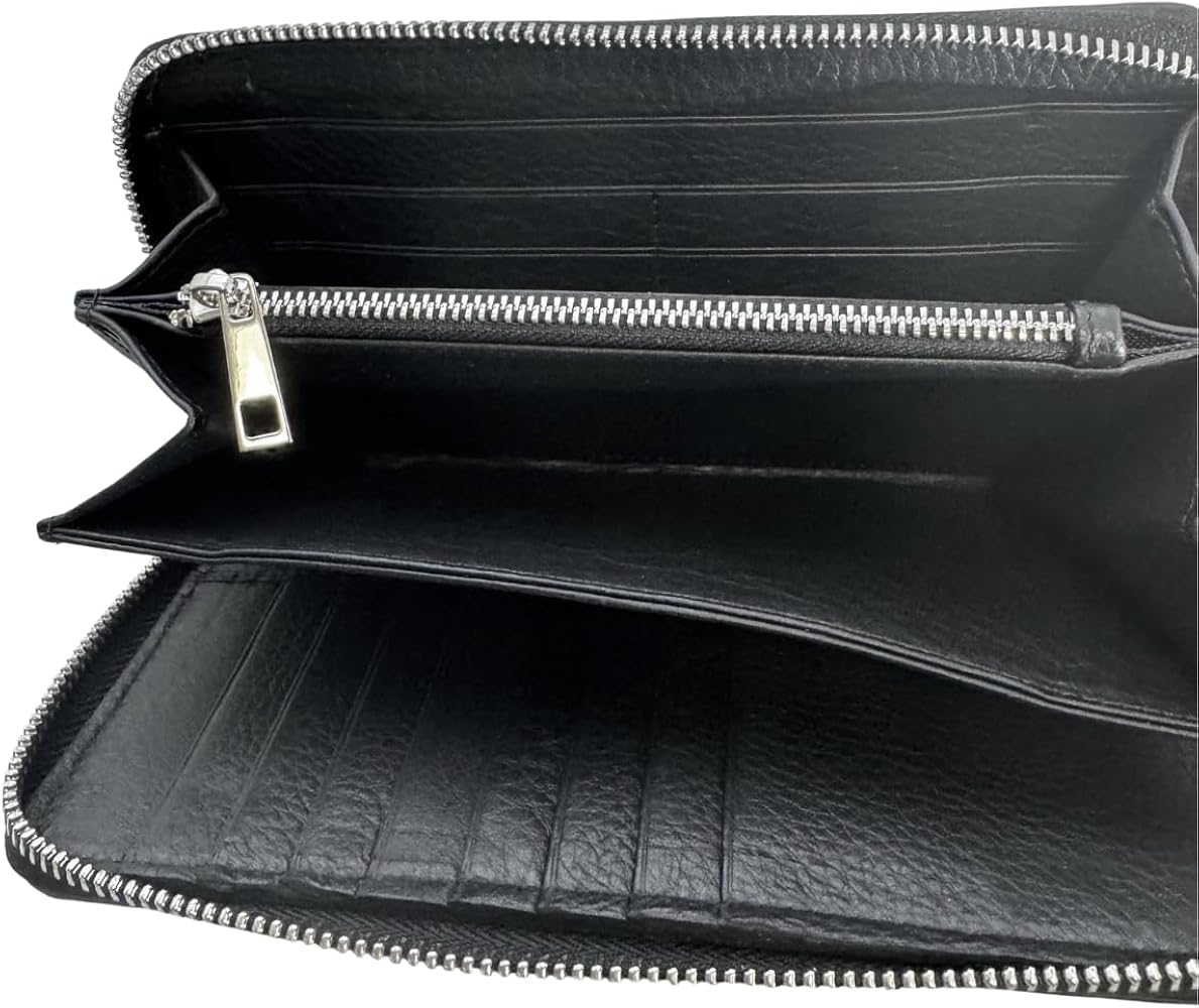 Amazon | スタースティングレイ 長財布 黒 エイ革 本革 ラウンド