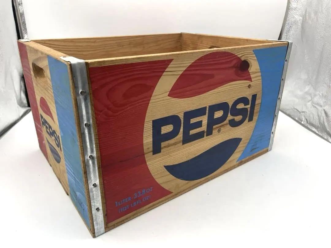 Amazon.co.jp: ペプシコーラ 木箱 ウッドボックス ヴィンテージ