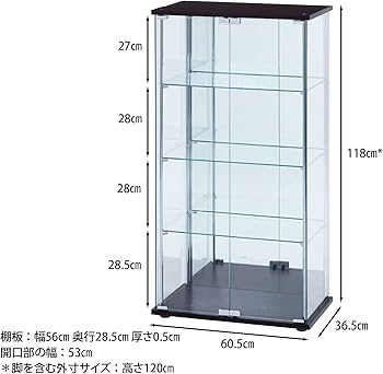 Amazon.co.jp: 不二貿易 コレクションケース フィギュアケース 4段 幅