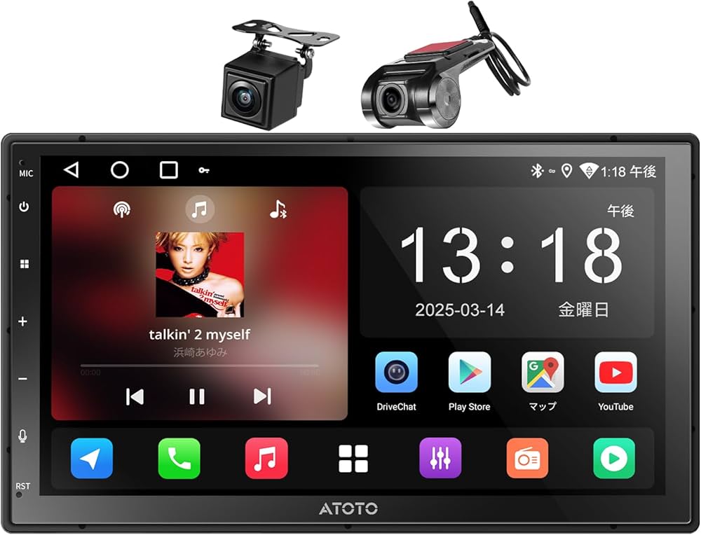 Amazon.co.jp: ATOTOZONE A5L Android 2DIN ディスプレイオーディオ