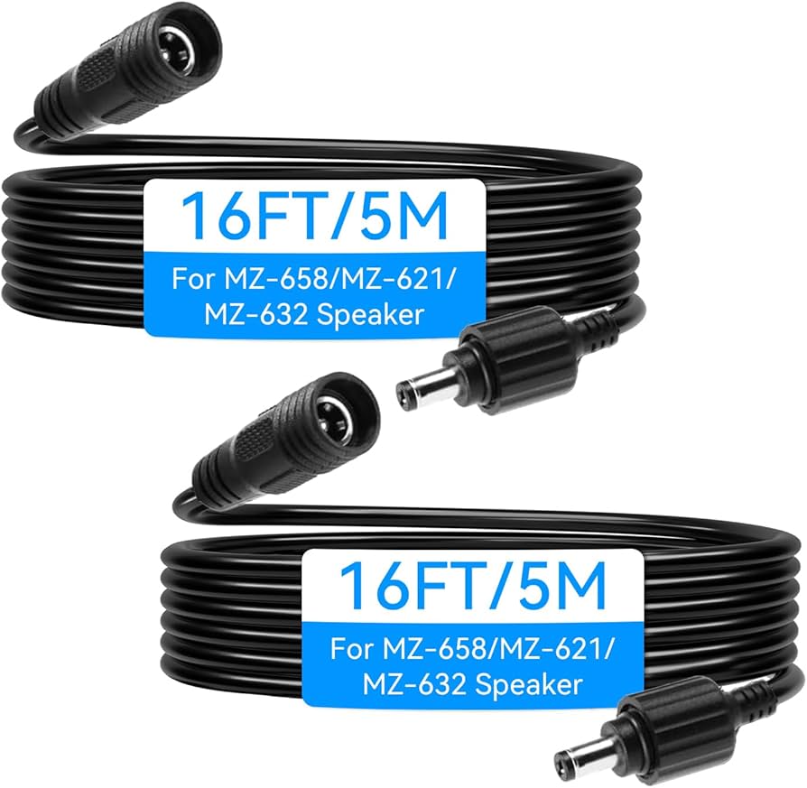 Amazon.com: Plyee Audio Power Extension Cords for MZ-658/MZ-621/MZ