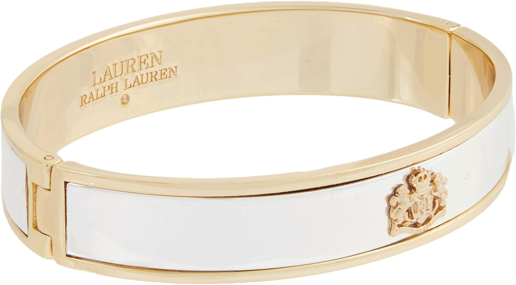 Amazon.com: Lauren Ralph Lauren Crest Bangle Bracelet Two-Tone One
