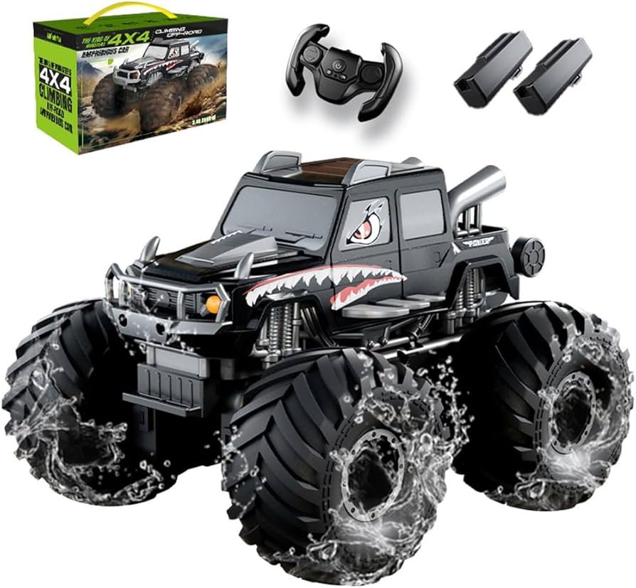 Amazon.co.jp: ZAVEN ラジコン 水陸両用 子供 人気 ラジコンカー オフ