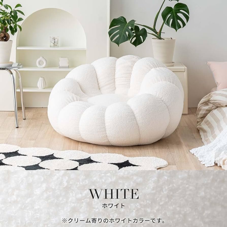 はるは】☆smoo jack ビーズクッション ビーズソファホワイト Amazon