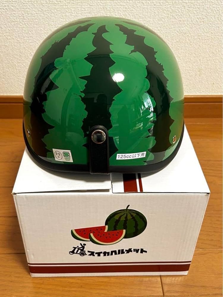Amazon.co.jp: リード工業 スイカヘルメット TL-01 スイカ柄 出川哲朗