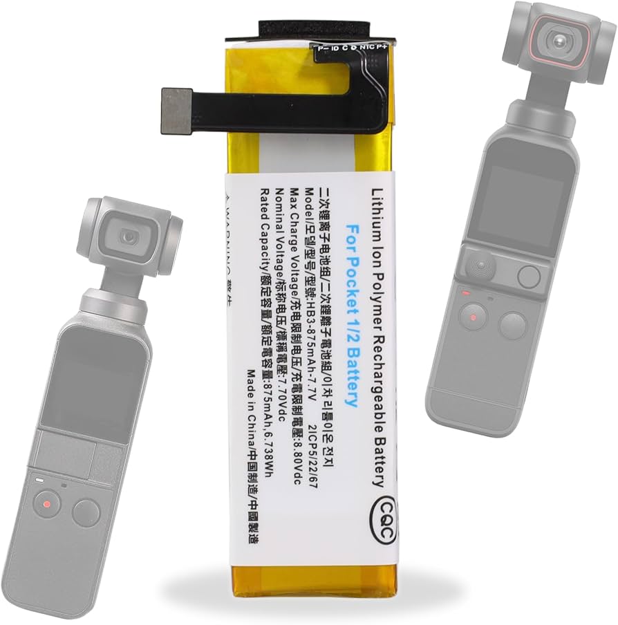 Amazon.com : WRUMI Replacement for DJI Osmo Pocket 2 Battery: for