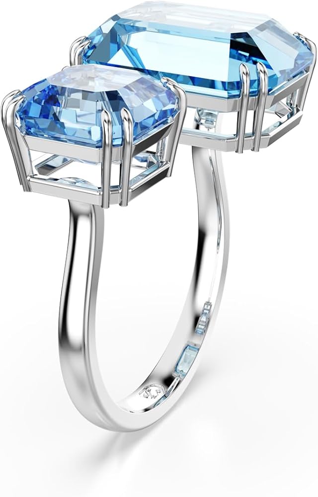 Amazon.com: Swarovski Millenia Open Ring, Octagon Cut, Blue
