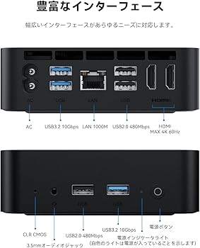 Amazon.co.jp: TRIGKEY ミニPC N95 12世代 mini pc 8GB DDR4 3200MHz