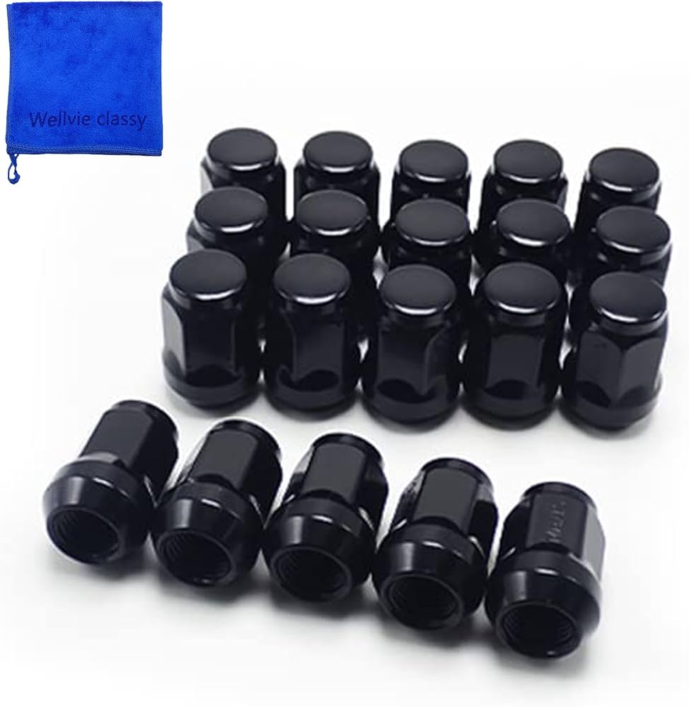 Amazon.co.jp: WELLVIE ホイールナット M14 P1.5 ブラック 20個 19HEX