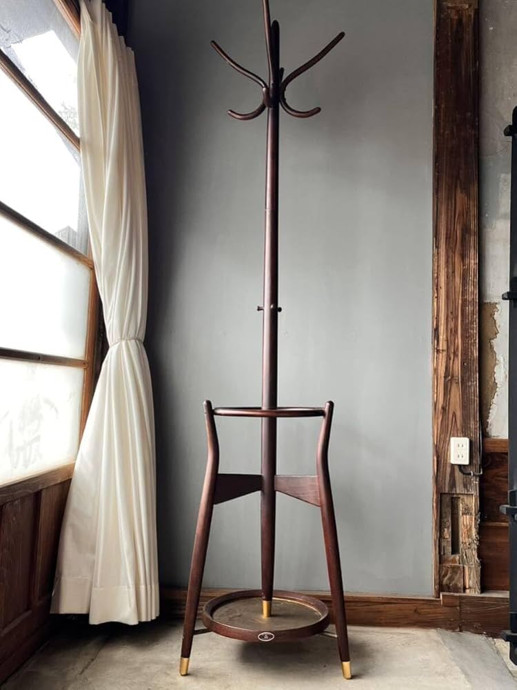 Amazon.co.jp: ポールハンガーコートハンガー秋田木工木製ハンガー