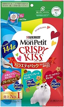 Amazon.co.jp: モンプチ クリスピーキッス 猫用おやつ バラエティ