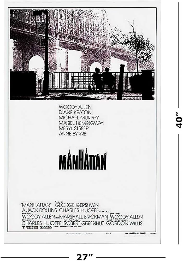 27x40) Manhattan Woody Allen Movie Poster : Amazon.ca: Home