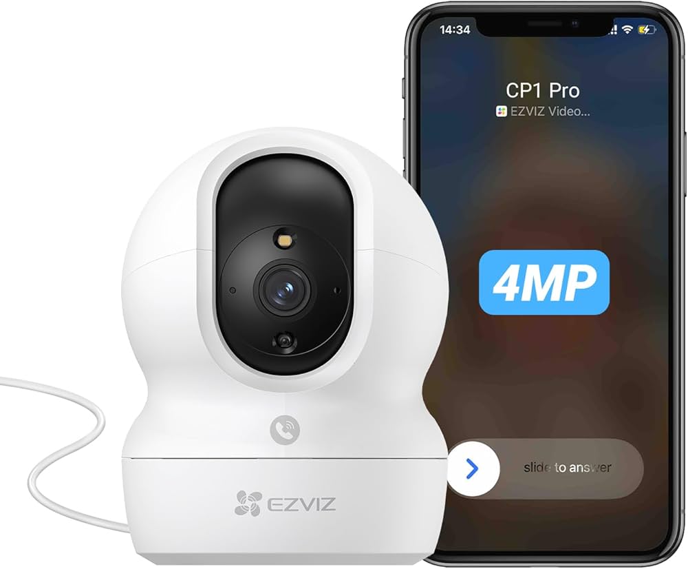 Amazon.co.jp: EZVIZ 2K+ ペットカメラ 室内 防犯カメラ iPhone