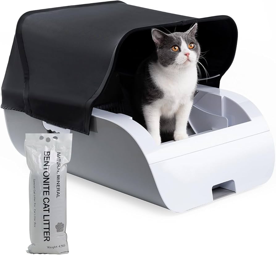 Amazon | Pandaloli 猫トイレ 自動 全自動 ねこ トイレ:猫 トイレ 自動