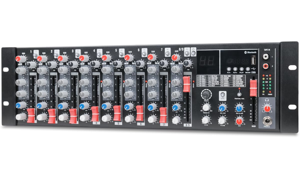 Amazon.com: Pure Resonance Audio MX9 9 Channel Rack Mount Mixer