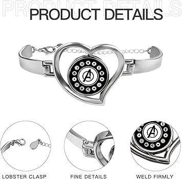 Amazon | アベンジャーズ アイアンマン ブレスレット ハート型 ハート