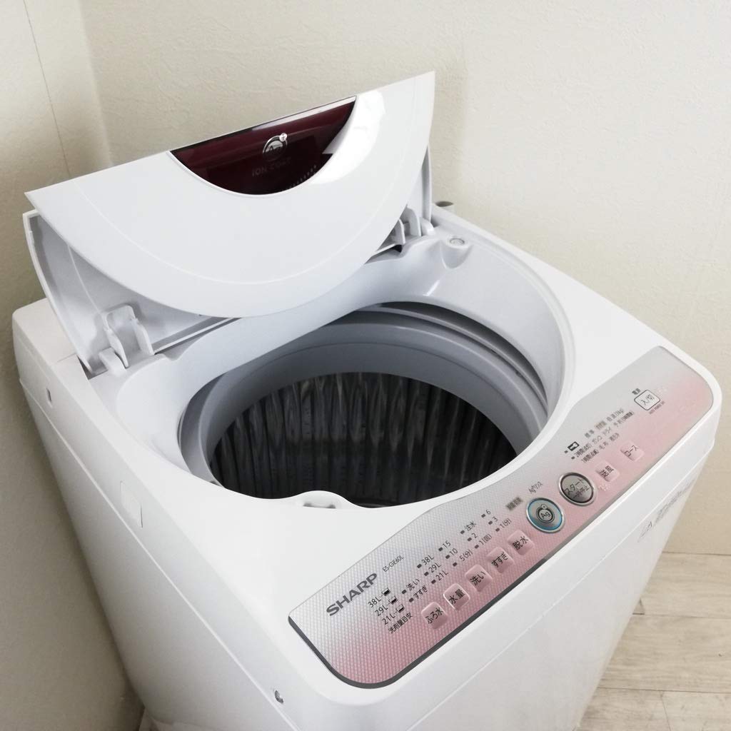 Amazon | シャープ 全自動洗濯機 6Kg ピンク ES-GE60L-P | シャープ