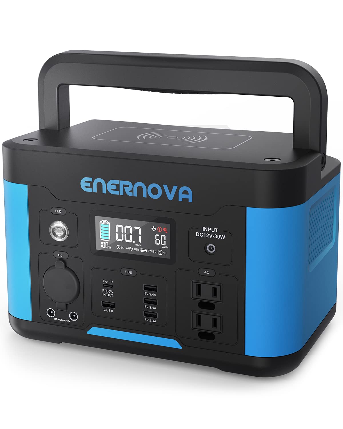 Amazon.co.jp: Enernova ポータブル電源 SMART 500 515Wh容量 50/60Hz